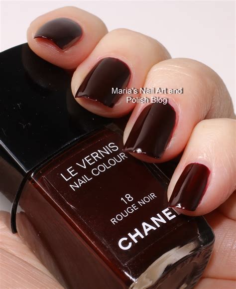 chanel rouge noir 18 dupe|Chanel Rouge noir le vernis.